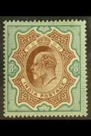 1902-11 3R Brown And Green, SG 140, Very Fine Lightly Hinged Mint. For More Images, Please Visit... - Autres & Non Classés