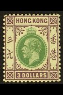 1921 $3 Green And Red Purple Geo V, SG 131, Very Fine And Fresh Mint. For More Images, Please Visit... - Andere & Zonder Classificatie