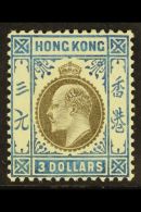 1904 $3 Slate And Dull Blue, Wmk MCA, Ed VII, Very Fine And Fresh Mint. For More Images, Please Visit... - Andere & Zonder Classificatie