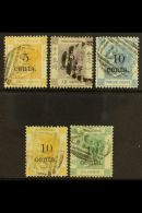 1880 Surcharges Complete Set, SG 23/27, Good Used. (5 Stamps) For More Images, Please Visit... - Andere & Zonder Classificatie