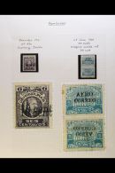 1913 - 1933 ERRORS AND VARIETIES Interesting Mint Collection On Display Pages Well Written Up And Illustrated With... - Honduras
