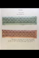 1866 -1877 COAT OF ARMS ISSUES Interesting Collection Written Up On Display Pages With 2r Black On Green And 2r... - Honduras