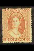 1863-71 6d Rose, Wmk Small Star, SG 6, Unused, No Gum, With Certificate, Cat.£600. For More Images, Please... - Grenade (...-1974)