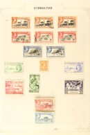 1937-51 KGVI COLLECTION On Album Pages. A Strong Mint & Used Collection Including 1937 Coronation Set, 1938-51... - Gibraltar