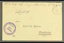 SOUTH WEST AFRICA 1906 (12 Aug) Stampless Feldpost Cover To Germany Showing A Fine "LUDERITZBUCHT" Cds Postmark,... - Sonstige & Ohne Zuordnung