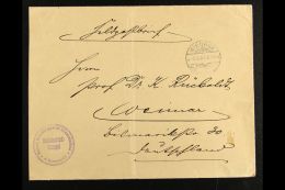 SOUTH WEST AFRICA 1907 (8 Aug) Stampless Feldpost Cover To Germany With Fine "WINDHUK" Cds Postmark, With Very... - Altri & Non Classificati