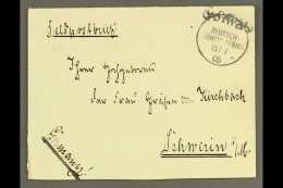 SOUTH WEST AFRICA 1906 (15 Jan) Neat Stampless Feldpost Cover To Germany Showing A Very Fine "GOCHAS"... - Altri & Non Classificati