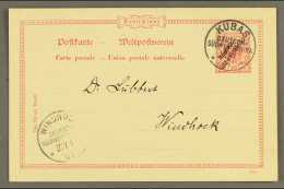 SOUTH WEST AFRICA 1901 (12 Jan) 10pf Postal Card Addressed To Windheok With Superb "KUBAS" Cds Postmark... - Sonstige & Ohne Zuordnung