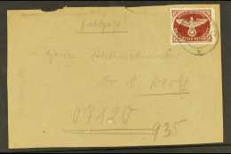 FELDPOST 1942/3 Brown Rouletted Sovereign Eagle, Mi 2B,  Tied By August 1944 Cds To Parcel Panel Showing Complete... - Autres & Non Classés