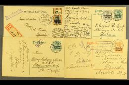 MILITARY COMMAND AREA EAST 1916-1918 Group Of Covers & Postal Stationery Cards, Inc Four Registered Items,... - Andere & Zonder Classificatie