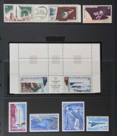 TAAF 1966-69 NHM AIRMAIL COLLECTION On A Stock Page. Includes 1966 Satellite Se-tenant, 1966 50fr Satellite D1,... - Other & Unclassified