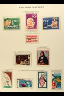 POLYNESIA 1964-1971 Superb Never Hinged Mint COMPLETE RUN Of AIR POST Issues On Yvert Printed Leaves. From 1964... - Andere & Zonder Classificatie