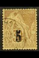 SENEGAL 1887 "5" On 30c Brown, Yv 2II, Very Fine Used. Scarce. For More Images, Please Visit... - Altri & Non Classificati