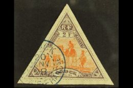 OBOCK 1894 2f Orange & Lilac Triangular (Yvert 60, SG 78), Very Fine Used, Fresh. For More Images, Please... - Altri & Non Classificati