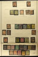 NEW CALEDONIA 1881-1892. 19th Century MINT & USED COLLECTION In Mounts On A Page. Inc 1881-83 Surcharge 5s40... - Altri & Non Classificati