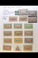 DJIBOUTI 1894-1903 FINE MINT COLLECTION In Hingeless Mounts On A Two-sided Page, Inc 1894 5c "DJ" Opt (small Part... - Autres & Non Classés