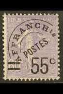1926 Precancelled 55c On 60c Violet "Semeuse" (Yvert 47, SG 443) Never Hinged Mint. For More Images, Please Visit... - Autres & Non Classés