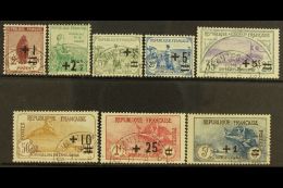 1922 War Orphans' Fund Surcharges Complete Set (Yvert 162/69, SG 388/95), Fine Cds Used, Very Fresh. (8 Stamps)... - Andere & Zonder Classificatie