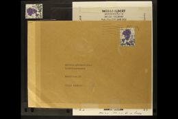 1994 1klass Flowers YELLOW COLOUR OMITTED Variety (as SG 1360, Michel 1259), Fine Used On Commercial Cover. For... - Andere & Zonder Classificatie