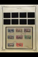 1944-45 Falklands Overprinted Sets For Each Dependency, SG A1/D8, Very Fine Used On Cover. (32 Stamps On 4 Covers)... - Falklandinseln