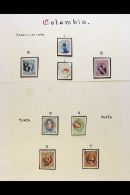 EARLY NUMERAL POSTMARKS COLLECTION A Fine Collection Of 1859-81 Issues Showing A Range Large Numeral Cancels From... - Colombie