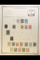 1859-1908 ATTRACTIVE COLLECTION On Pages, Mint & Used Mostly All Different Stamps, Inc 1859 5c & 10c Used,... - Kolumbien