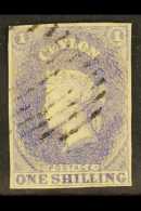 1857-59 1s Slate- Violet Imperf, SG 10, Very Fine Used, Lightly Cancelled With 4 Well- Balanced Margins &... - Ceylan (...-1947)