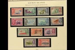 1937-52 MINT KGVI COLLECTION On Printed Pages. A Complete "Basic" Collection, SG 112/147, Super Condition (38... - Iles Caïmans