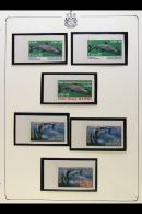 BRITISH COLUMBIA FISHING CHINOOK CONSERVATION 1989-1993 Complete Never Hinged Mint Collection On Leaves, Inc Salt... - Autres & Non Classés