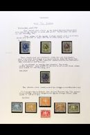 1915-23 WAR TAX MINT & USED COLLECTION Presented On Written Up Pages. Includes 1915 Overprinted Set Mint (SG... - Autres & Non Classés