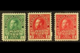 1915 War Tax Set, SG 228/30, Never Hinged Mint (3 Stamps) For More Images, Please Visit... - Autres & Non Classés