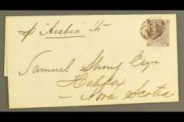 1863 COVER FROM ENGLAND Bearing GB 1862-64 6d Lilac Tied By "466" Numeral Of Liverpool And Endorsed "p "Arabia"... - Autres & Non Classés