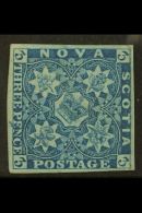 1851-60 3d Deep Blue On Blued Paper, SG 2 (Unitrade 3), Very Fine Lightly Hinged Mint, Large Part OG With 4 Good... - Other & Unclassified