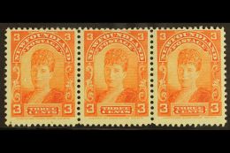 1897 3c Orange, SG 88, Never Hinged Mint Strip Of 3 For More Images, Please Visit... - Andere & Zonder Classificatie