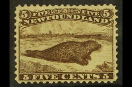 1865-70 5c Brown 'Common Seal', SG 26, SUPERB UNUSED No Gum Example With Exceptional Centering, Fresh Colour &... - Autres & Non Classés