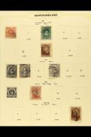 1865-1947 Small Old Time Collection On Pages, Incl. A Range Of 19th Century With 1896-98 Re-issue 3c Chocolate... - Andere & Zonder Classificatie