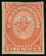 1860 2d Orange - Vermillion, SG 10, 4 Margin, Very Fine Mint, No Gum For More Images, Please Visit... - Autres & Non Classés