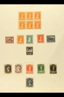 NEW BRUNSWICK AND NOVA SCOTIA Album Page With Unused Ranges Incl. N.B. 2c Block Of Six Etc. (18 Stamps) For More... - Autres & Non Classés