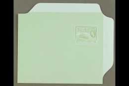 1960 6c Green On Light Blue Paper AEROGRAMME With MISSING BLACK ERROR (inscriptions, Instructions Etc.), H&G... - Brits-Guiana (...-1966)