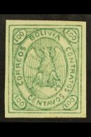 1867-68 100c Green Condor (Scott 8, SG 12), Fine Mint, Four Large Margins, Fresh Colour. For More Images, Please... - Bolivië