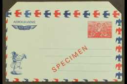 1977 1.25Nu Carmine And Blue Aerogramme Overprinted "SPECIMEN" Very Fine Unused. For More Images, Please Visit... - Bhoutan