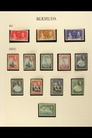 1937-52 KGVI MINT COLLECTION In Mounts On Pages. Includes 1938-52 With All Values, Key Plate 2s (SG 116), 2s6d (SG... - Bermudes