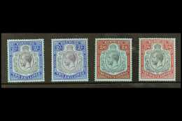 1924-32 Fine Mint Shades Of 2s (2) And 2s 6d (2) SG 88/89, Very Fresh. (4 Stamps) For More Images, Please Visit... - Bermudes