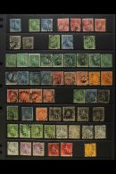1852-80 "BRITANNIA" COLLECTION Presented On A Trio Of Album Pages. Includes 1852-55 1d Blue, 1855-58 ½d... - Barbados (...-1966)