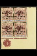 1942 5s Purple & Blue "Landfall Of Columbus" Overprint Second Setting Ordinary Paper, SG 174a, Superb Cds Used... - Altri & Non Classificati