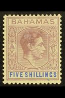 1938-52 5s Lilac & Blue Thick Paper, SG 156, Fine Mint, Usual Brownish Streaky Gum, Fresh Colours. For More... - Other & Unclassified