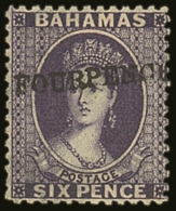 1883 4d On 6d Deep Violet, SG 45, Very Fine Mint. Lovely Full Colour And Well Centred For This Issue. Scarce. For... - Other & Unclassified