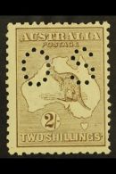 OFFICIAL 1915-28 2s Brown Punctured "OS", SG O49, Lightly Hinged Mint, One Short Perf At Right. Very Scarce. For... - Other & Unclassified