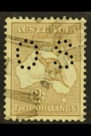 OFFICIAL 1915 1s Brown Roo Punctured "OS", SG O36, Fine Used, Nice Centering, Fresh Colour. For More Images,... - Other & Unclassified