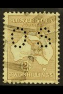 OFFICIAL 1915 1s Brown Roo Punctured "OS", SG O36, Fine Used, Nice Centering, Fresh Colour. For More Images,... - Autres & Non Classés